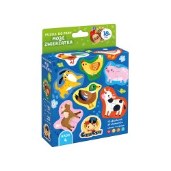 Puzzle do pary Moje Zwierzątka dla dzieci: 18m+