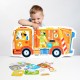 Moto puzzle Śmieciarka dla dzieci: 2+, 3+ CzuCzu motyleksiazkowe.pl