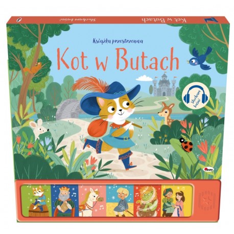 SŁUCHAM BAŚNI KOT W BUTACH KSIĄŻKA DŹWIĘKOWA Praca Zbiorowa motyleksiazkowe.pl