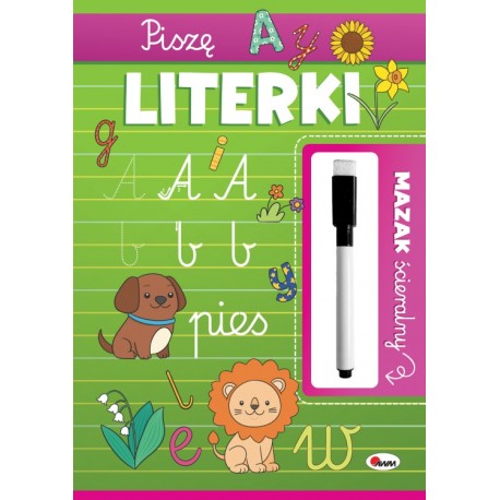 MAZAK ŚCIERALNY PISZĘ LITERKI Praca Zbiorowa motyleksiazkowe.pl