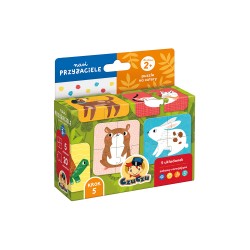 Nasi Przyjaciele Puzzle na cztery dla dzieci: 2+ Praca Zbiorowa motyleksiazkowe.pl