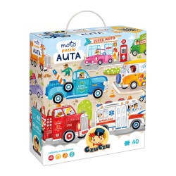 Moto puzzle Auta dla dzieci: 3+, 4+
