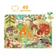 Dzikie puzzle Las dla dzieci: 3+ Praca Zbiorowa motyleksiazkowe.pl
