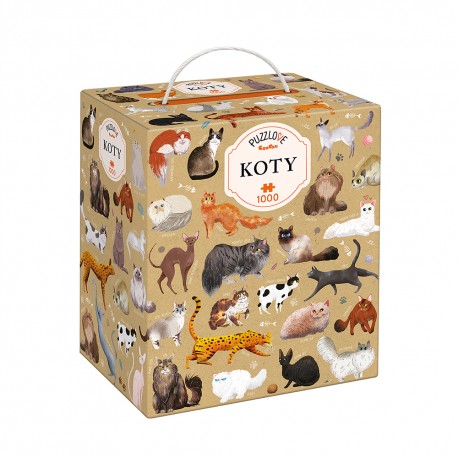 Puzzle Koty 1000 el. Praca Zbiorowa motyleksiazkowe.pl