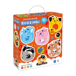Pierwsze puzzle Rodzinki dla dzieci: 15m+ Praca Zbiorowa motyleksiazkowe.pl