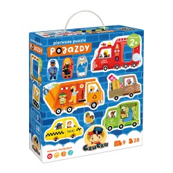 Pierwsze puzzle Pojazdy dla dzieci: 2+ Praca Zbiorowa motyleksiazkowe.pl