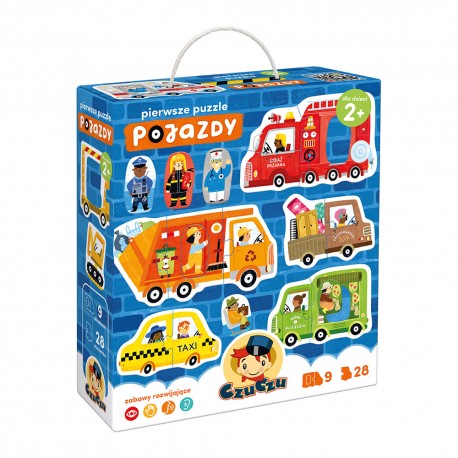Pierwsze puzzle Pojazdy dla dzieci: 2+ Praca Zbiorowa motyleksiazkowe.pl