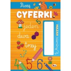 Mazak ścieralny Piszę cyferki motyleksiazkowe.pl