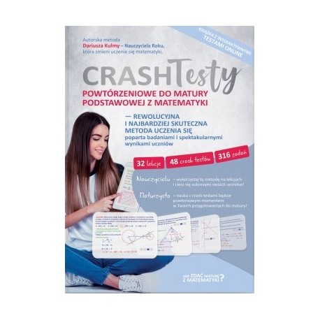 Crash Testy powtórzeniowe do matury podstawowej z matematyki Dariusz Kulma motyleksiazkowe.pl