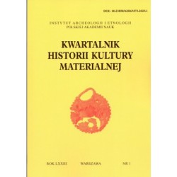 Kwartalnik Historii Klultury Materialnej 73/1 2025