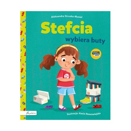 Stefcia wybiera buty Aleksandra Struska-Musiał motyleksiazkowe.pl