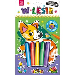 Dotykaj i koloruj! W lesie. Welurkowe kolorowanki