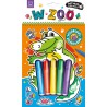 Dotykaj i koloruj! W zoo. Welurkowe kolorowanki
