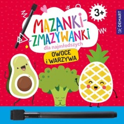 Mazanki-zmazywanki dla najmłodszych. Owoce i warzywa Anna Borchard motyleksiazkowe.pl