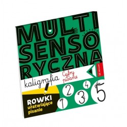 Multisensoryczna kaligrafia. Cyfry pisane Anna Borchard motyleksiazkowe.pl
