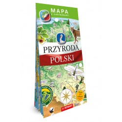Mapa z naklejkami. Przyroda Polski Ewa Lodzińska, Wojciech Chełchowski, Bogusława Karlicka motyleksiazkowe.pl