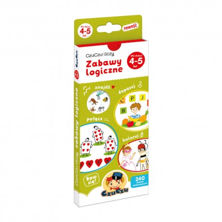 CzuCzu Uczy Zabawy logiczne 4-5 Praca zbiorowa motyleksiazkowe.pl