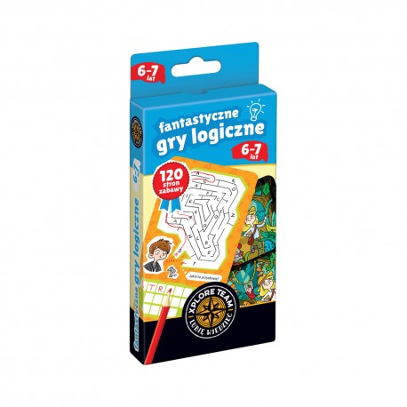 Xplore Team Fantastyczne gry logiczne dla dzieci w wieku 6-7 lat Praca zbiorowa motyleksiazkowe.pl