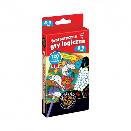 Xplore Team Fantastyczne gry logiczne dla dzieci w wieku 8-9 lat Praca zbiorowa motyleksiazkowe.pl