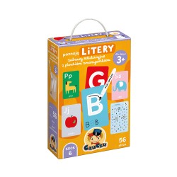 CzuCzu Poznaję litery Zabawy edukacyjne z pisakiem zmazywakiem