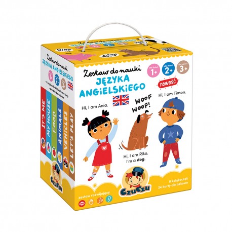 CzuCzu Zestaw do nauki języka angielskiego dla dzieci 1, 2, 3+ Praca zbiorowa motyleksiazkowe.pl