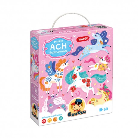 CzuCzu Puzzle Ach Jednorożce 60 el. Praca zbiorowa motyleksiazkowe.pl