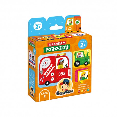 CzuCzu Układam Pojazdy 2+ Praca zbiorowa motyleksiazkowe.pl