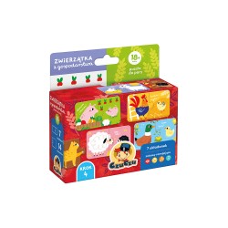 CzuCzu Zwierzątka z gospodarstwa Puzzle do pary 18m+