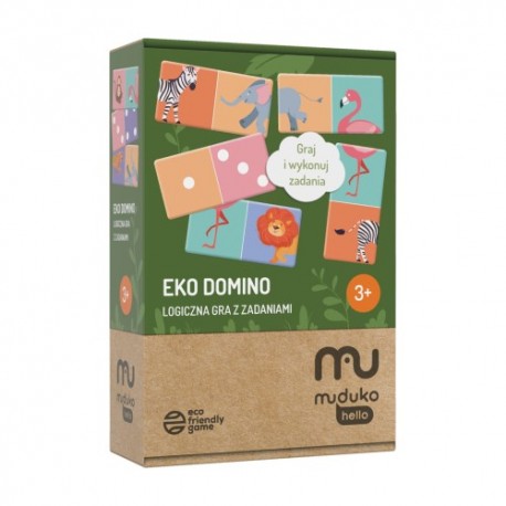 Eko Domino. Logiczna gra z zadaniami Praca zbiorowa motyleksiazkowe.pl