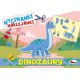 Dinozaury. Wycinanki naklejanki motyleksiazkowe.pl