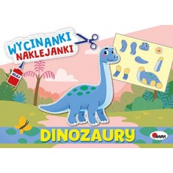 Dinozaury. Wycinanki naklejanki