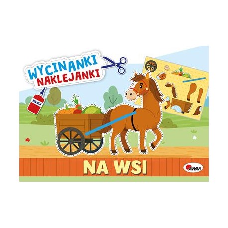 Na wsi. Wycinanki naklejanki motyleksiazkowe.pl