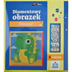 Diamentowy obrazek. Dinozaur