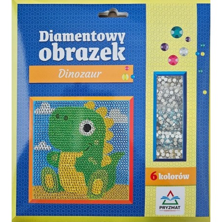 Diamentowy obrazek. Dinozaur motyleksiazkowe.pl