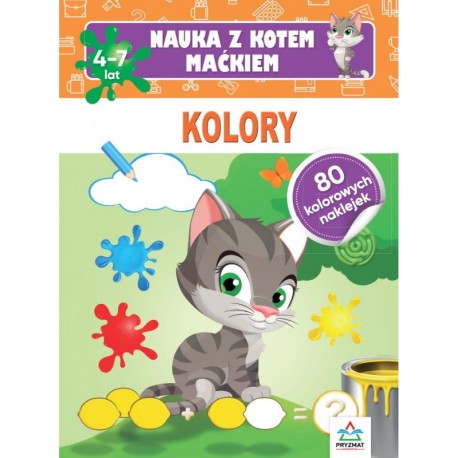 Nauka z kotem Maćkiem. Kolory motyleksiazkowe.pl