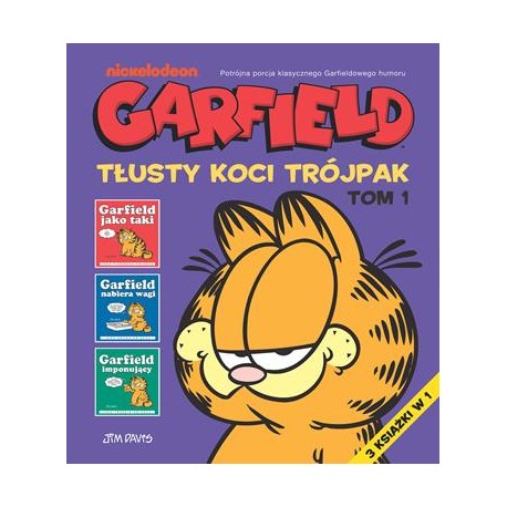 Garfield Tłusty koci trójpak Tom 1 Jim Davis motyleksiazkowe.pl