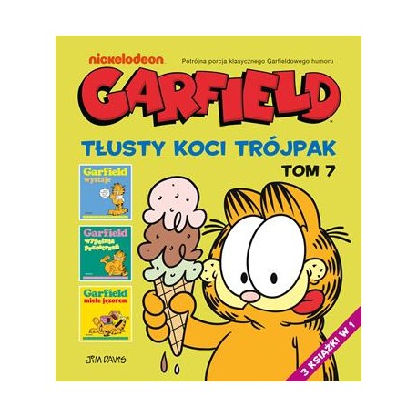 Garfield Tłusty koci trójpak Tom 7 Jim Davis motyleksiazkowe.pl