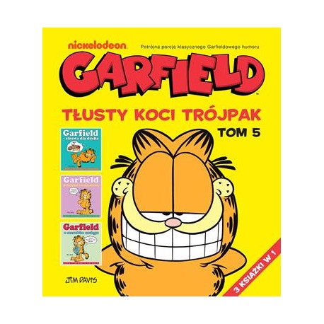 Garfield Tłusty koci trójpak Tom 5 Jim Davis motyleksiazkowe.pl