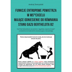 Funkcje entropowe powietrza w MS®Excelu mające odniesienie do równania stanu gazu Berthelota B2 Andrzej Tomczyński motyleksiazko
