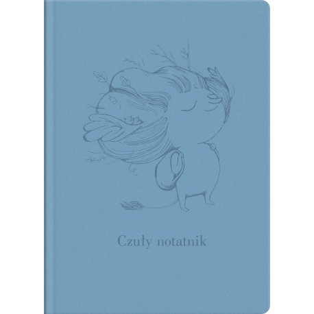 Czuły notatnik niebieski Aleksandra Zając motyleksiazkowe.pl