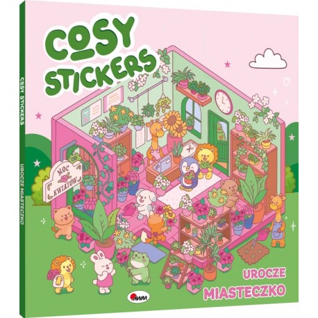COSY STICKERS UROCZE MIASTECZKO WYKLEJANKA ANTYSTRESOWA motyleksiazkowe.pl
