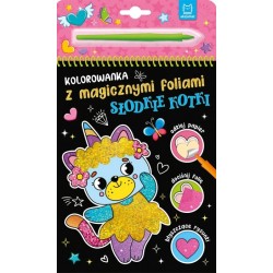 Kolorowanka z magicznymi foliami. Słodkie kotki