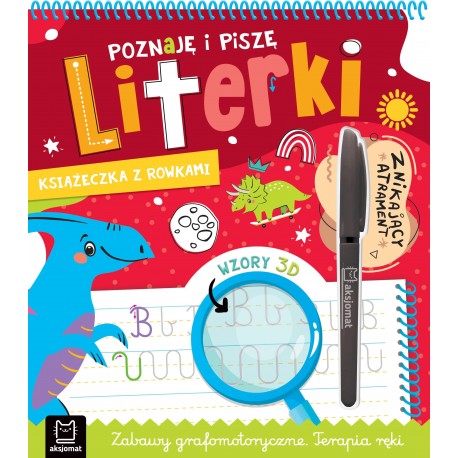 Poznaję i piszę literki. Książeczka z rowkami Praca zbiorowa motyleksiazkowe.pl