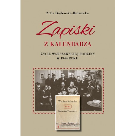 Zapiski z kalendarza. Życie warszawskiej rodziny w 1944 roku Zofia Boglewska-Hulanicka motyleksiazkowe.pl