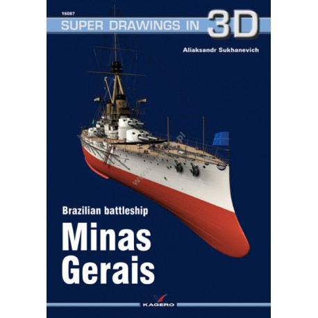 Brazilian Battleship Minas Gerais (Superdrawings in 3D) Aliaksandr Sukhanevich motyleksiazkowe.pl