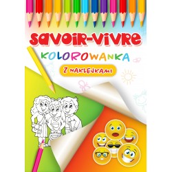 Savoir-vivre kolorowanka z nakejkami