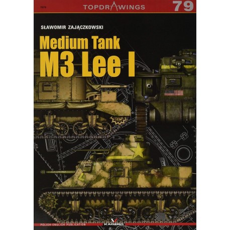 Medium Tank M3 Lee I (Top Drawings 79) Sławomir Zajączkowski motyleksiazkowe.pl
