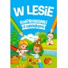 W lesie kolorowanki z naklejkami