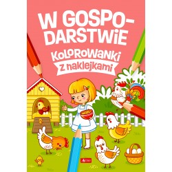 W gospodarstwie kolorowanki z naklejkami