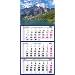 Kalendarz trójdzielny 2027 - Morskie Oko